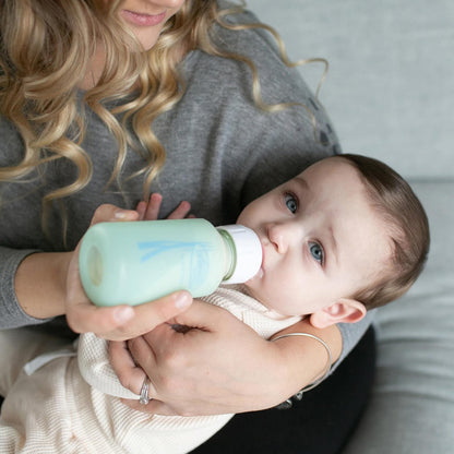 Dr. Brown's Natural Flow Options Plus Narrow Glass Baby Bottle, 4 Ounce