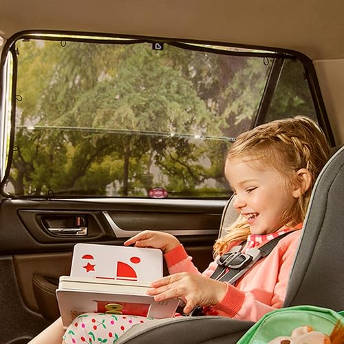 Munchkin Parasol Magnetic Stretch-To-Fit Sunshade, Negro, 18x34 Inch (Pack of 2)