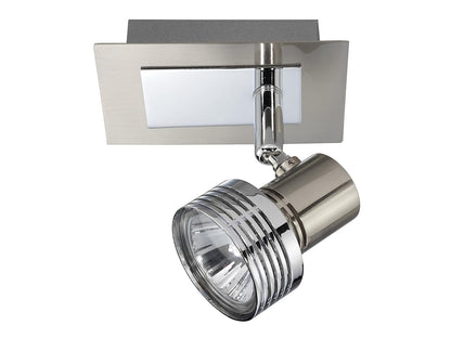 Mil Luces Lampara de Acento Boxy 50W 127V Cromo ideal para interiores