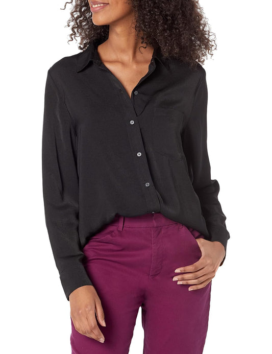 Gap Blusa de Manga Larga con Botones Blusas para Mujer