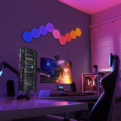 NANOLEAF SHAPES Hexagon Black 3-Pack Expansion Panels Only