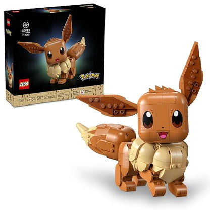 LEGO Pokémon Eevee – Kit de Construcción – Detallada Figura Articulada de un Pokémon – Artículo Coleccionable – Regalo Adultos Basado en los Videojuegos – 72151