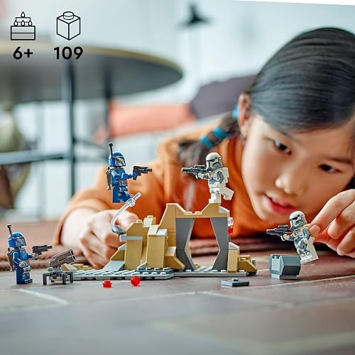LEGO® Star Wars: The Mandalorian Pack de Combate: Emboscada en Mandalore™ Juguete de construcción Coleccionable, Idea de Regalo para niños y niñas de 6 años o más 75373