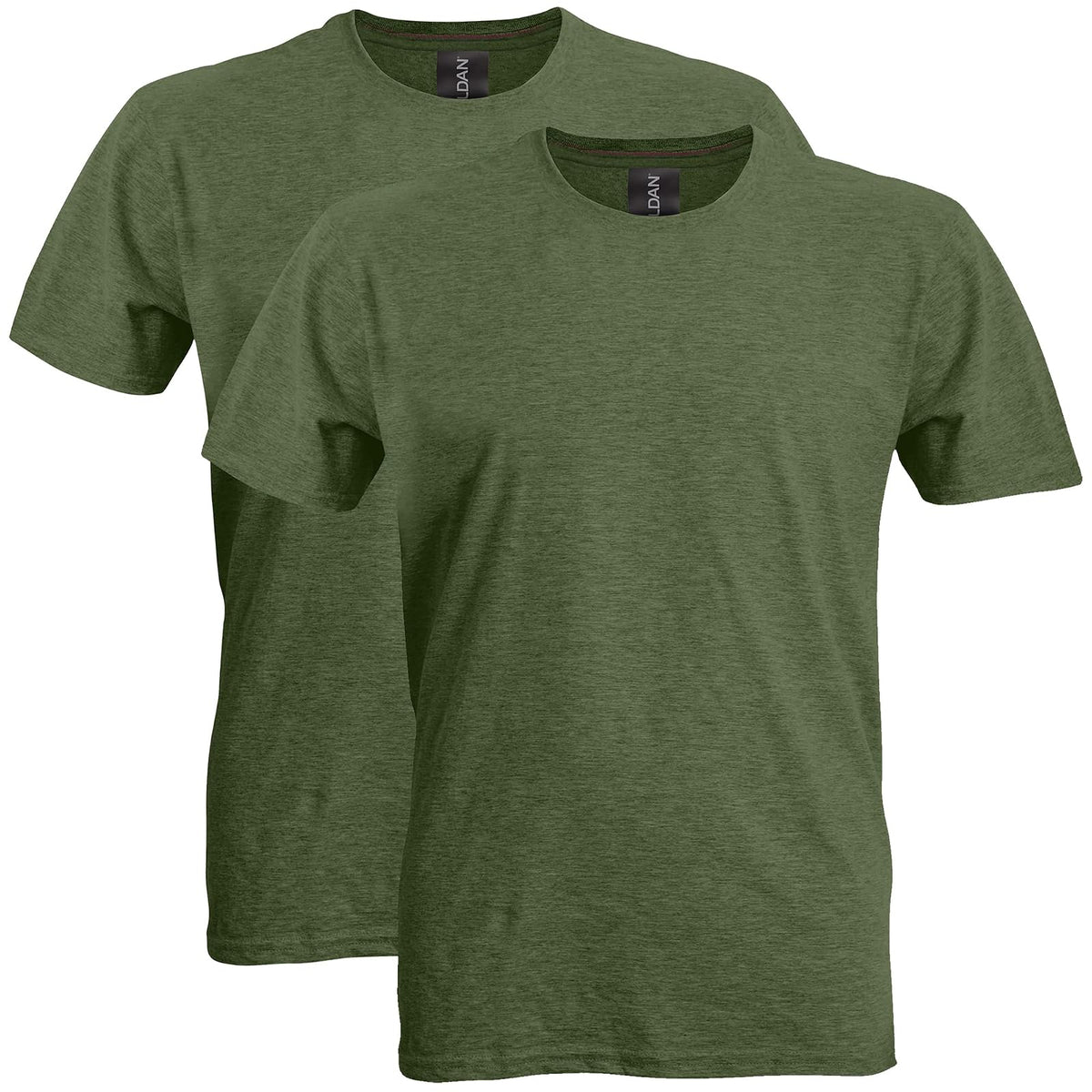 Gildan Softstyle Camiseta de Algodón para Hombre, Estilo G64000 - Heather Military - M