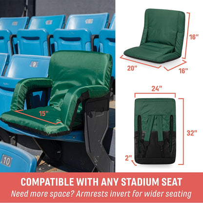 ONIVA - una Marca de Picnic Time - Asiento reclinable Ventura con Soporte Trasero, Asiento blanqueador