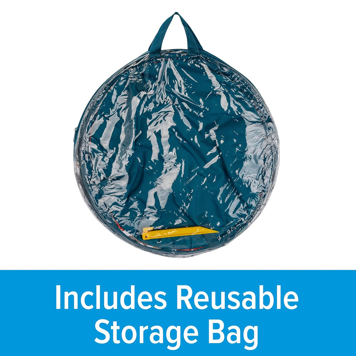 Camco Tear Resistant Pop Up Utility Container, Can Be Used as a Collapsible Storage or Toy Bin 18" x 24" Life Is Better at The Campsite RV Print Design - (42986)