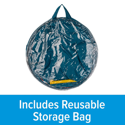 Camco Tear Resistant Pop Up Utility Container, Can Be Used as a Collapsible Storage or Toy Bin 18" x 24" Life Is Better at The Campsite RV Print Design - (42986)