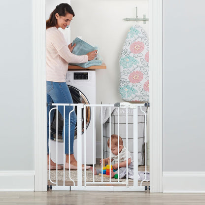 Regalo Easy Step Puerta de Seguridad, Blanco, para adaptarse a aberturas de entre 29-34 y 35-38,5 pulgadas de ancho, 30 pulgadas de alto. 73.66-86.36 CM y 88.9-97.79 CM de ancho, 76.2 CM de alto.