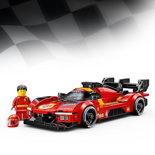LEGO Speed Champions Ferrari 499P – Ferrari de Colección – Auto de Carreras con 1 Minifigura de un Piloto – Set de Construcción para Niños y Niñas a Partir de 9 Años – 77261