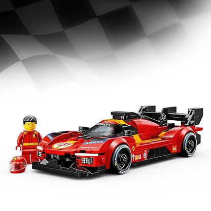 LEGO Speed Champions Ferrari 499P – Ferrari de Colección – Auto de Carreras con 1 Minifigura de un Piloto – Set de Construcción para Niños y Niñas a Partir de 9 Años – 77261