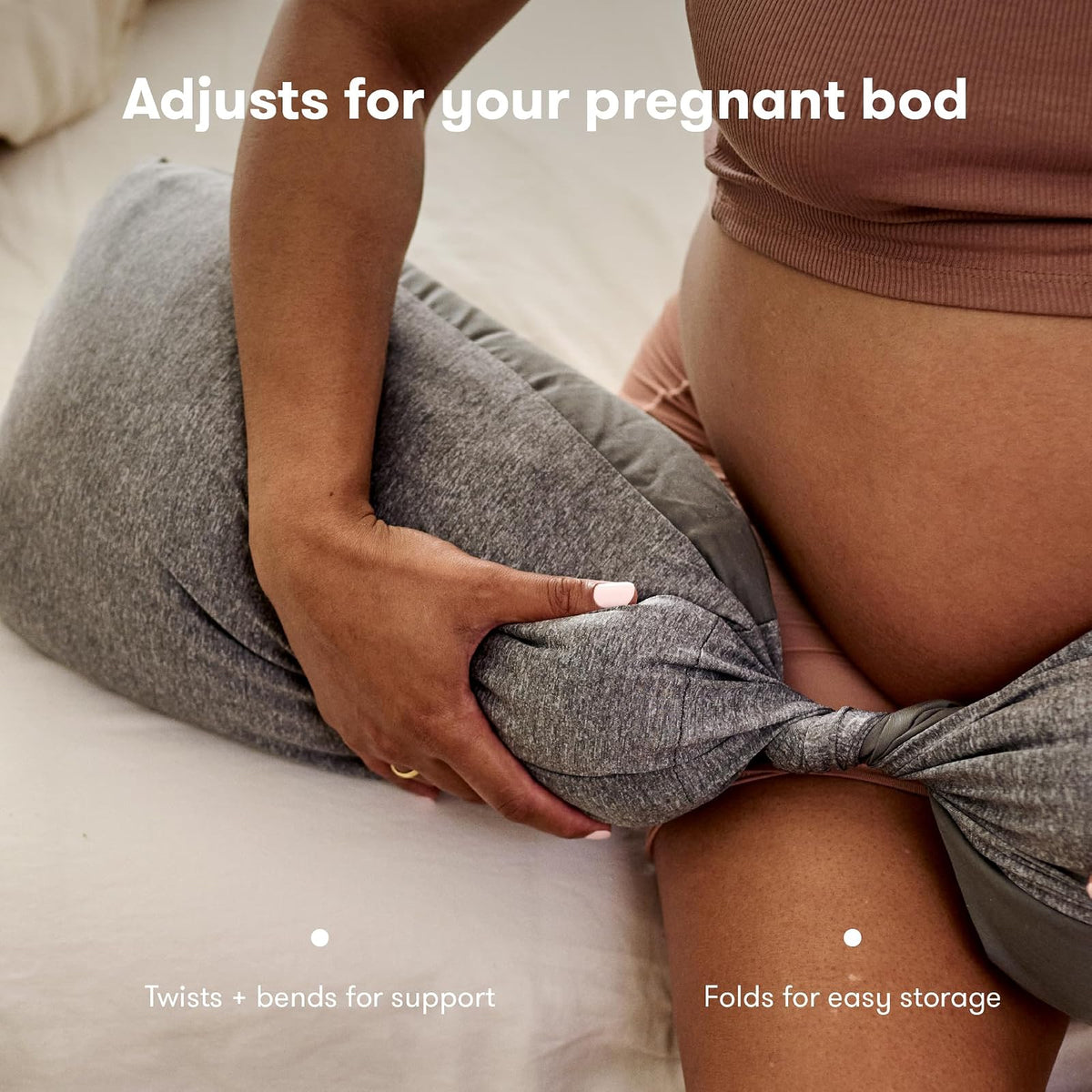 Frida Mom | Almohada Fresca y Ajustable para el Embarazo| Maternidad| Cojín para Dormir