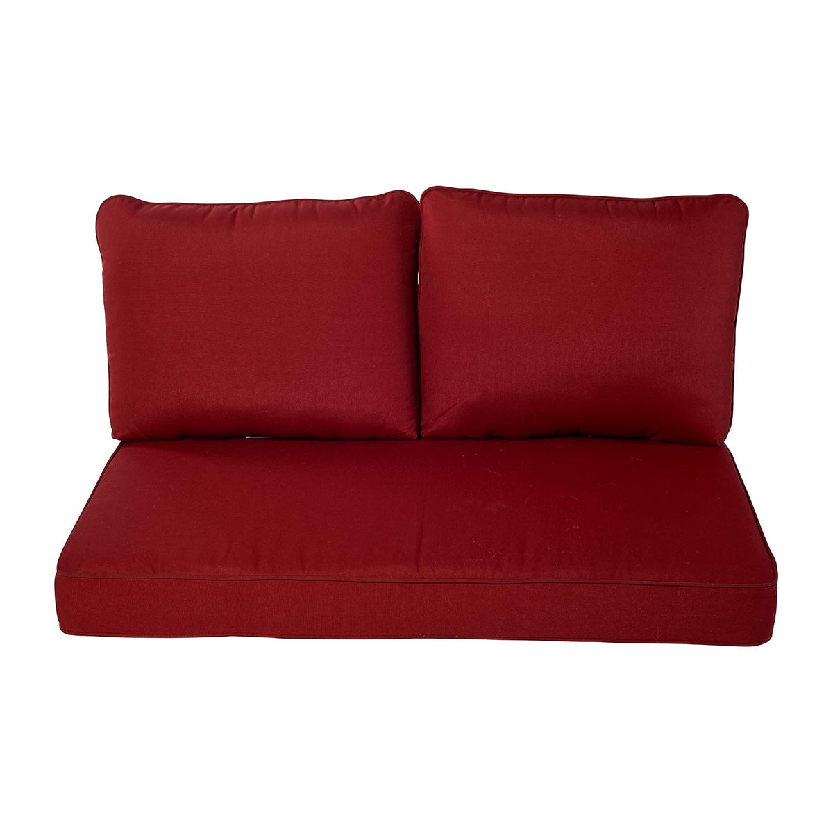 Quality Outdoor Living 69-CL02SB - Cojín para silla, 46in x 26in Loveseat, Rojo, 46" Width by 26" Depth