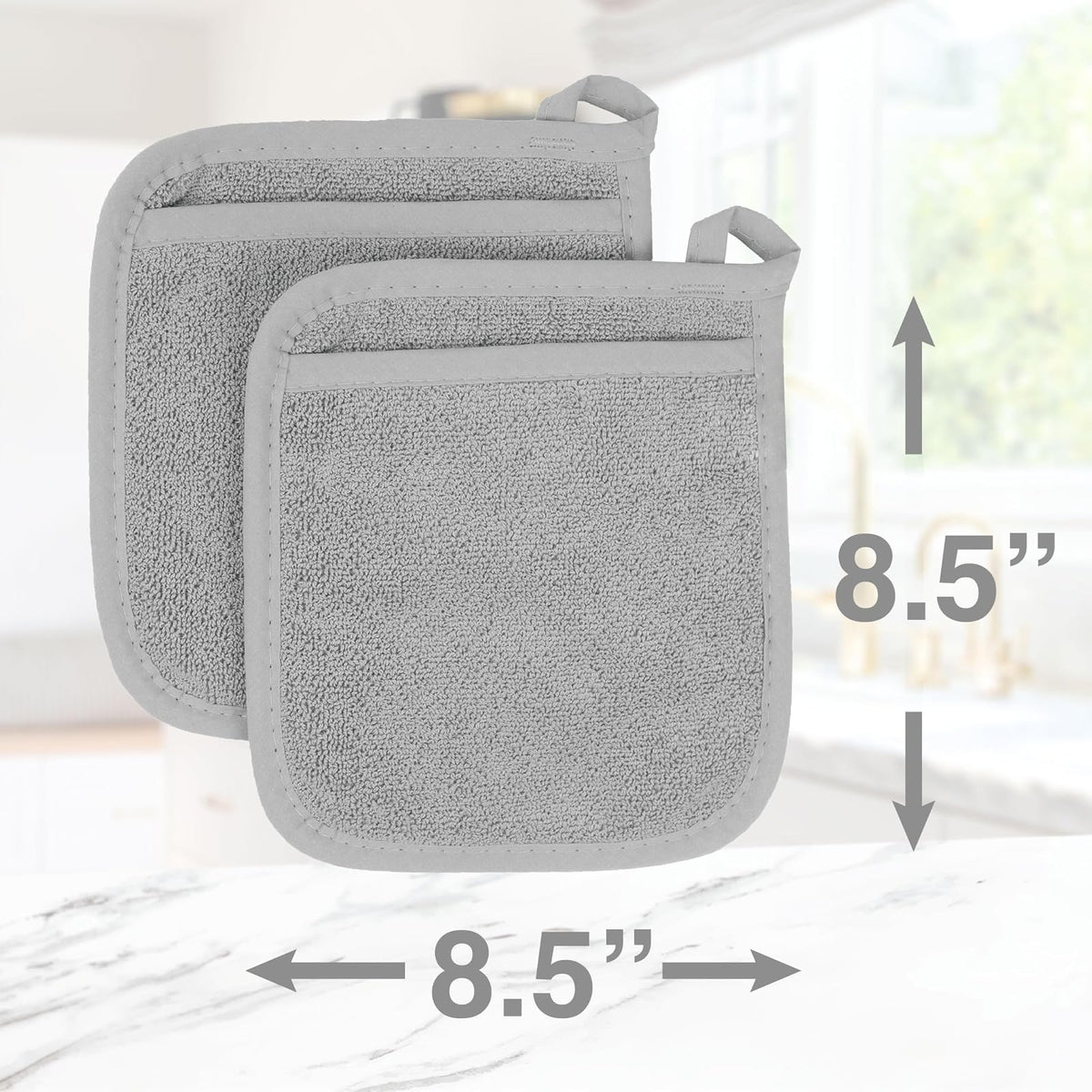 Ritz - Manopla de Bolsillo de Rizo y Almohadilla Caliente: Resistente al Calor Incomparable, 100% algodón Duradero, diseñado ergonómicamente para un Agarre óptimo, fácil Cuidado, Lavable a máquina