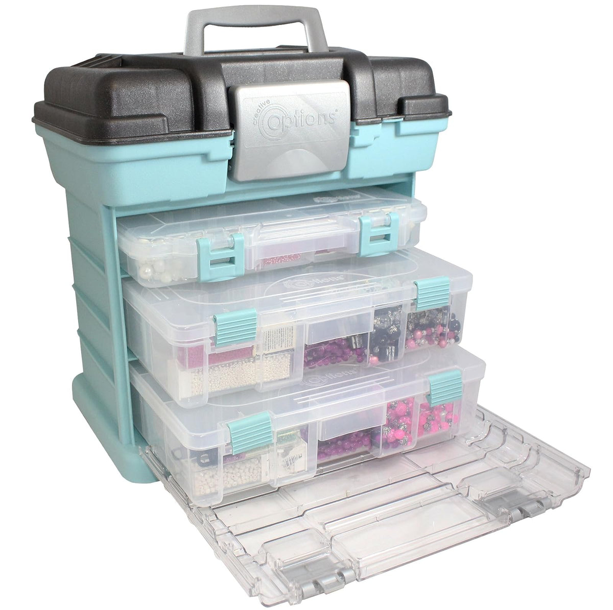 Creative Options Grab 'n' Go Sistema de Rack, pequeño, Magenta, Mediano, 1 - M - Azul suave