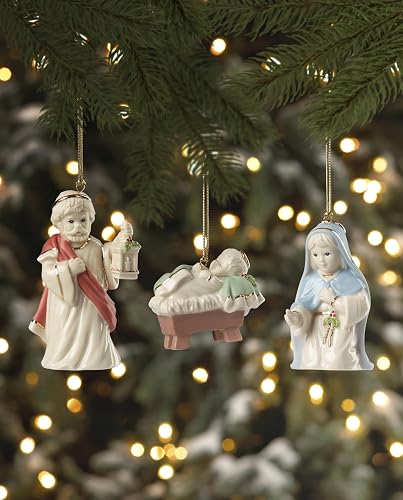 Lenox 896533 Juego de Adornos de belén de Las primeras bendiciones de 8 Piezas