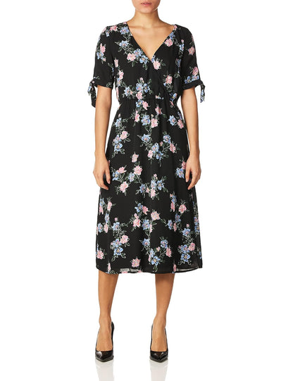 Jack Vestido Midi Estampado Floral Vestido para Mujer