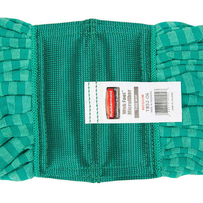 Rubbermaid Commercial Products FGT85206GR00 Cabezal de trapeador de tubo de microfibra (mediano, diadema de 5 pulgadas, verde)