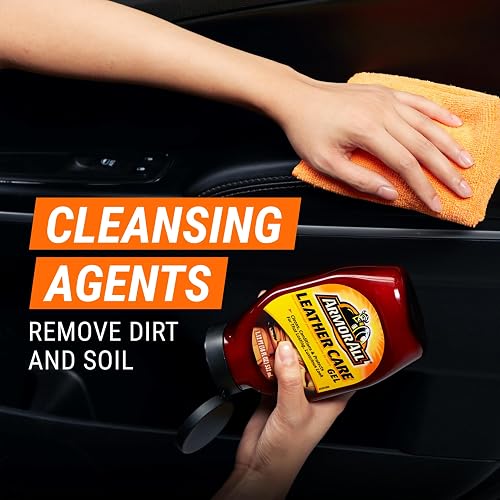 Armor All Car Gel acondicionador de Piel, Limpiador Interior para Automóviles, Camiones y Motocicletas, Limpia y condiciona, 18 onzas líquidas, 9963