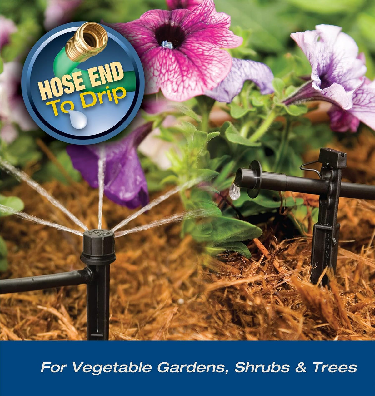 Rain Bird Outoor - Productos, Negros, Spot Watering Manifold on a Spike Kit, Bubblers and Emitters