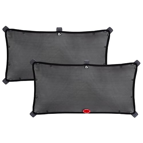 Munchkin Parasol Magnetic Stretch-To-Fit Sunshade, Negro, 18x34 Inch (Pack of 2)