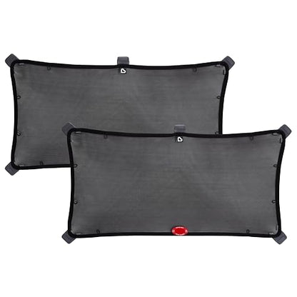 Munchkin Parasol Magnetic Stretch-To-Fit Sunshade, Negro, 18x34 Inch (Pack of 2)