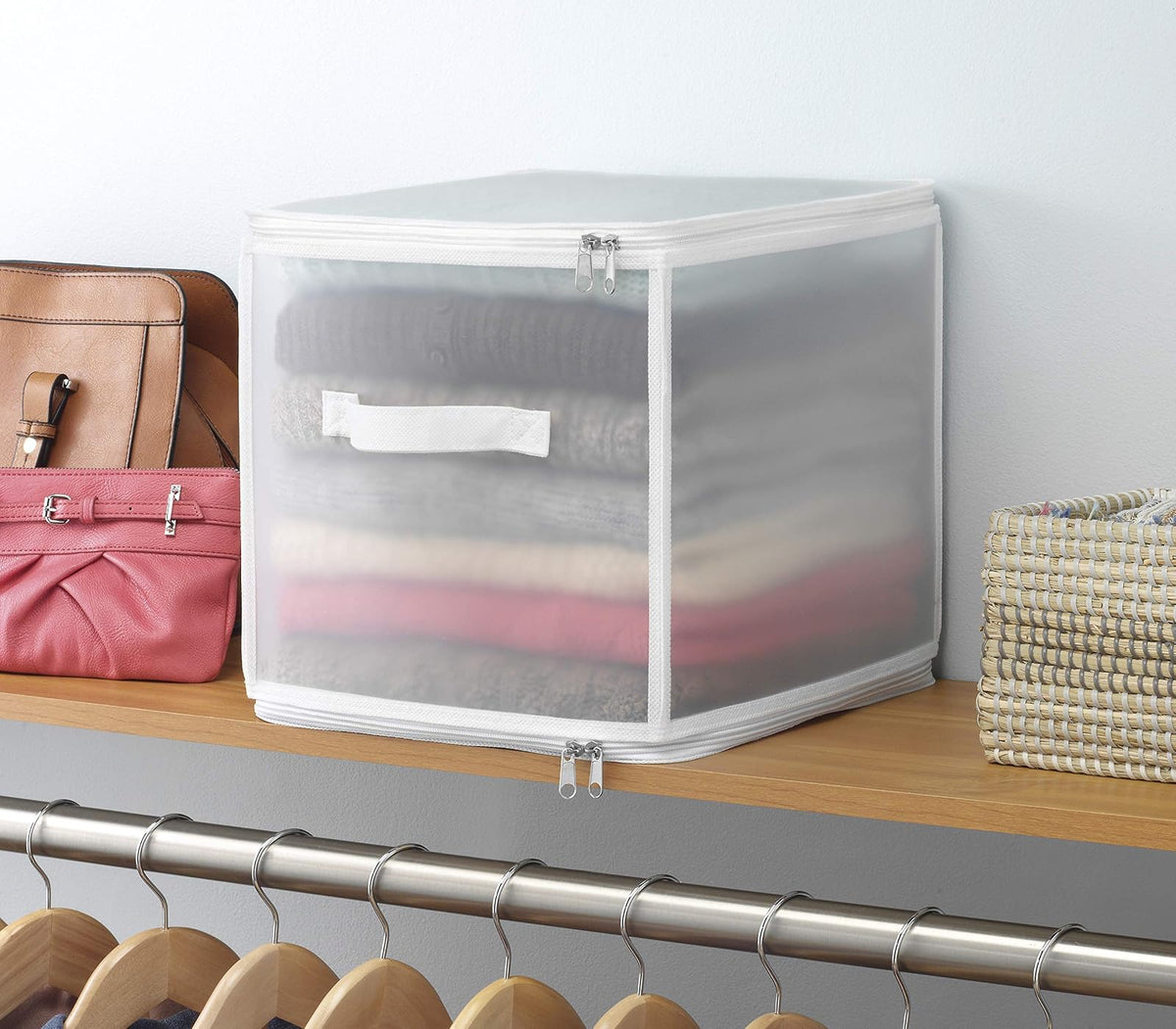 Whitmor Cubo Plegable con Cremallera