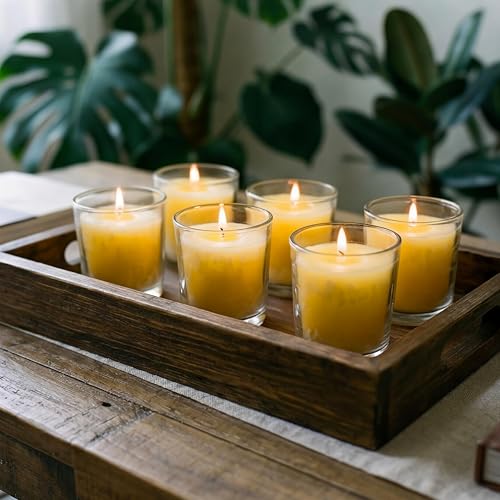 Aroma Naturals Velas votivas, 6 unidades, Votivo, Amarillo, 6 unidades