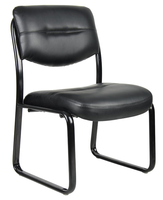 Boss B9539 Leather Sled Base Side Chair