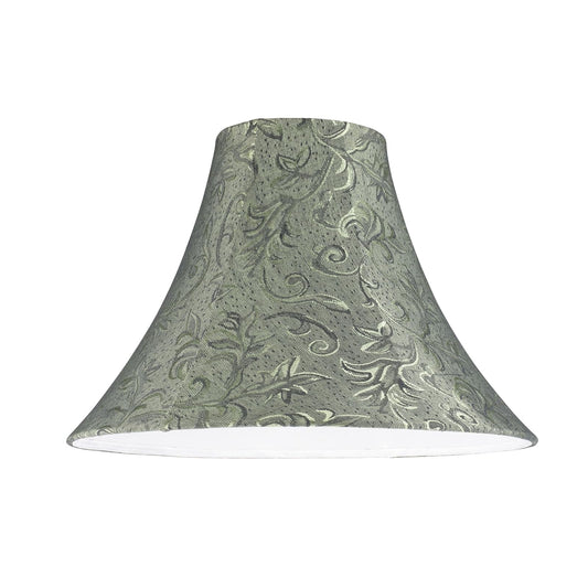 Aspen Creative 30081A Pantalla de lámpara de construcción de araña en forma de campana de transición en verde, 16 pulgadas de ancho (6 x 16 x 12 pulgadas)