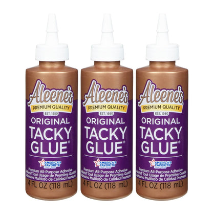 Aleene's Original 3PK Pegamento pegajoso, 4 onzas líquidas, paquete de 3