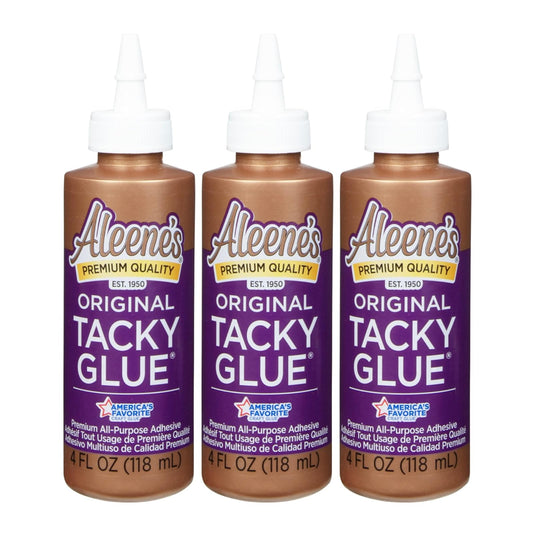 Aleene's Original 3PK Pegamento pegajoso, 4 onzas líquidas, paquete de 3