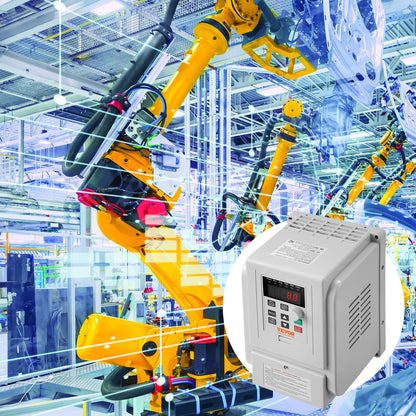 VEVOR VFD 5HP, 4KW, 18A, 1 fase 220V-240V entrada a 3 fases 220V-240V salida variable, 0-400Hz VFD para control de velocidad del motor de CA