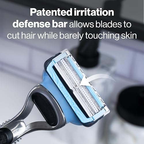 Gillette SkinGuard Men's Razor With Handle + 4 Blade Refills
