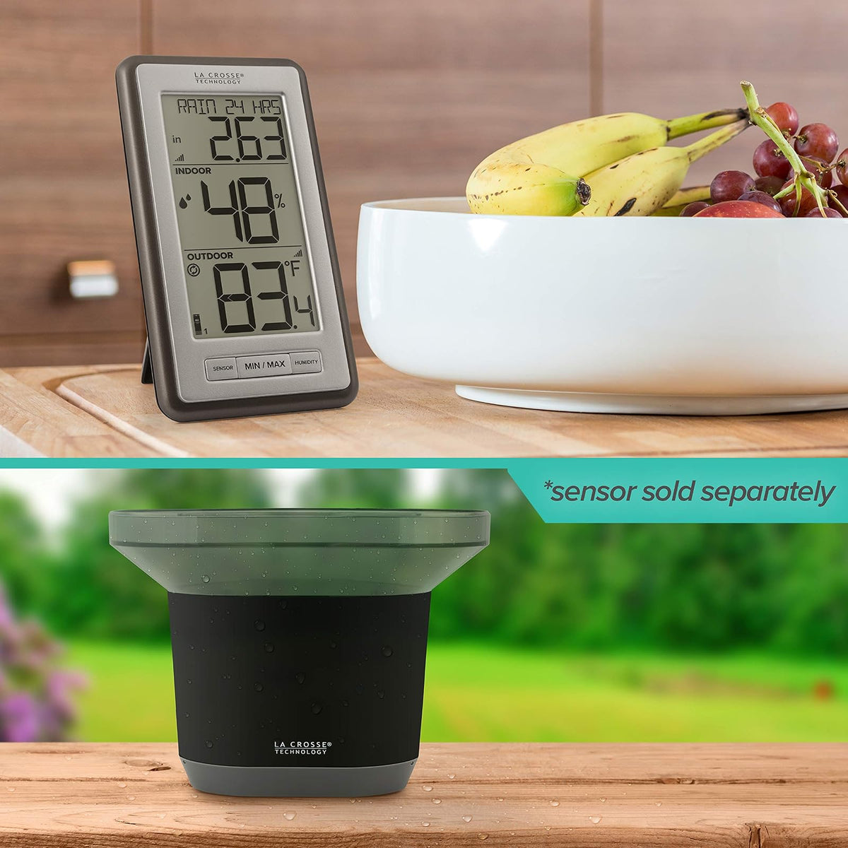 La Crosse Technology WS-9160U-IT Digital Thermometer with Indoor/Outdoor Temperature
