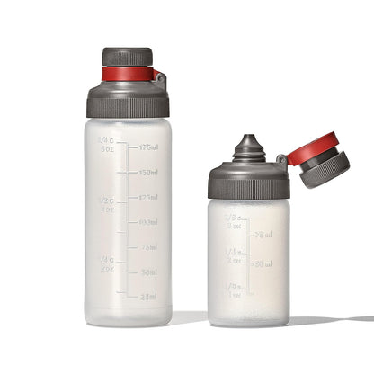 OXO - Juego de botellas exprimidas a prueba de fugas, 3, 6 onzas