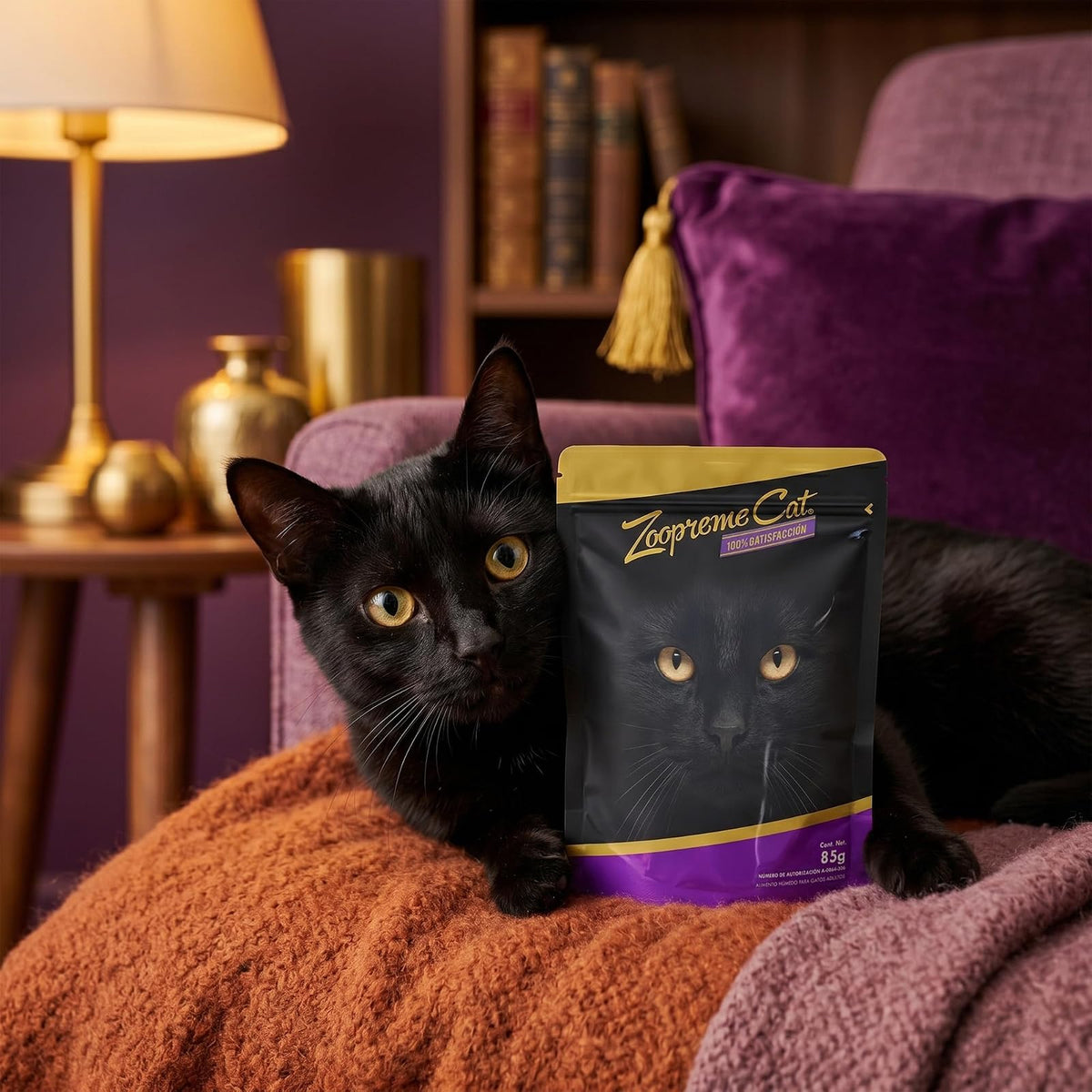 Zoopreme Cat CAMPI, Alimento Húmedo para Gato Adulto, Comida Prémium con 8% de Proteína, Sabor a Pollo, Caja con 20 Sobres