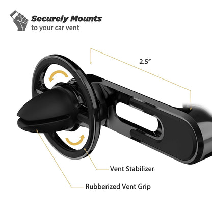 Scosche MM2VP2SR-SP MagicMount Pro FreeFlow - Soporte magnético para teléfono de Automóvil, Soporte magnético Fuerte para iPhone y Android, Soporte magnético Seguro para teléfono Celular, Soporte