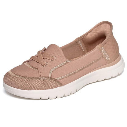 Skechers On-The-Go Flex Notch Zapatillas Sin Cordones para Mujer - Caramelo - 25.0 cm