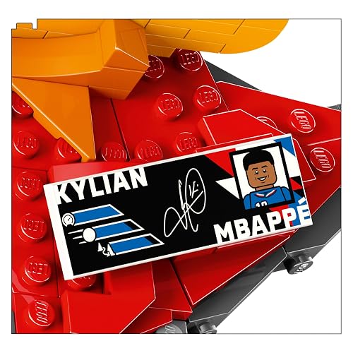 Lego Editions Kylian Mbappé: Fenómenos del Futbol – Set de Construcción – Decoración Inspirada en el Futbol con Placa – Regalo para Niños y Niñas – con Minifigura Lego – 43013