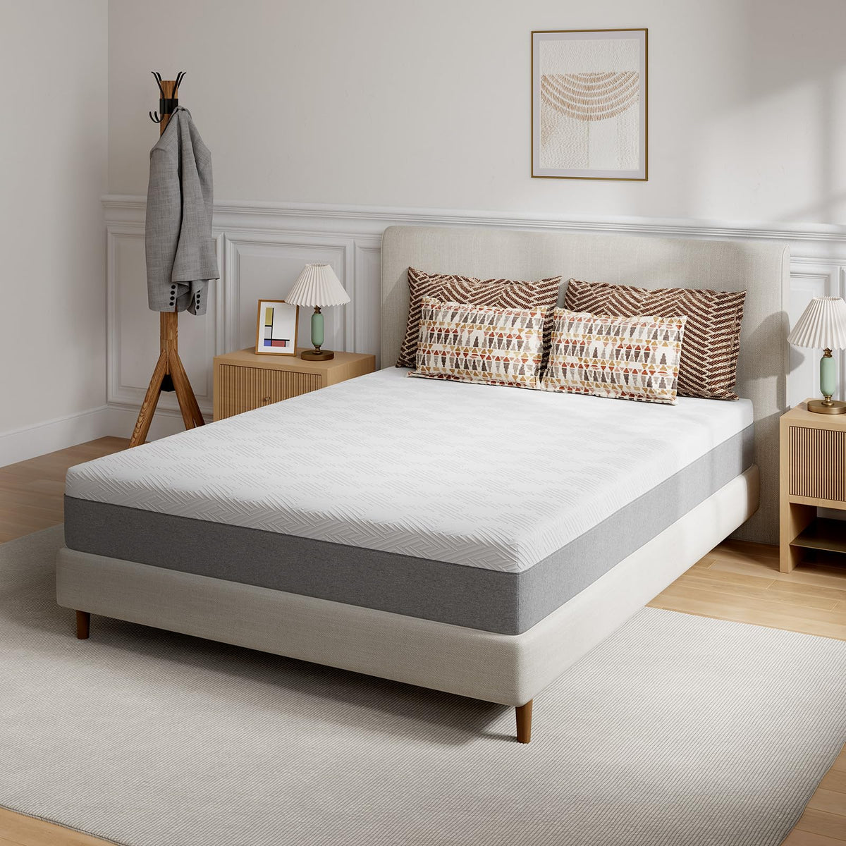 Novilla Colchón Individual XL de 10 Pulgadas, colchón de Espuma | Espuma cómoda para aliviar el dolor de espalda, apoyo corporal y sueño fresco por la noche, certificado CertiPUR-US