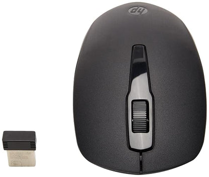 HP Mouse Inalámbrico 150, Conexión de 2.4 GHz, 1600 dpi, Windows/Mac OS, Ambidiestro, Negro