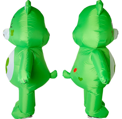 Rubies - Disfraz inflable de oso de buena suerte para adultos para fiestas temáticas y Halloween, como se muestra, talla única, Verde, Talla única
