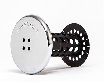 SinkShroom Combo Edition Revolucionario Protector de Drenaje para Fregadero de baño, colador, Snare, Plus StopShroom Tapón