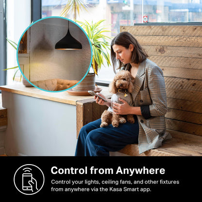 Interruptor de luz Kasa Smart Wi-Fi, kit de 3 vías por TP-Link – Iluminación de control desde cualquier lugar, fácil instalación en pared (solo 3 vías), no requiere concentrador, funciona con Alexa y Google Assistant (HS210 KIT)