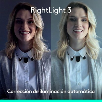 Logitech Brio 4K HDR Webcam 4k para PC Ultra HD con Enfoque Automático, Zoom Digital 5X, RightLight™ 3, Micrófonos Estéreo, USB-A, Color Grafito