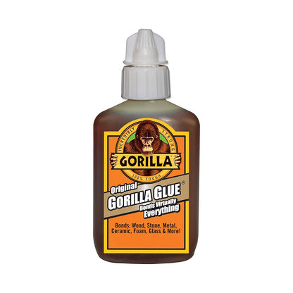 Gorilla Original - Pegamento de poliuretano impermeable, botella de 2 onzas, color marrón (paquete de 1)