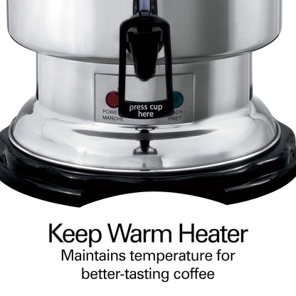 Hamilton Beach D50065 comercial 60-taza acero inoxidable café abalastro, Plata