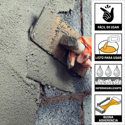 SIKA - Aditivo Líquido - Sika-1 - Impermeabilizante Integra para Morteros - Mortero Impermeable - Menos Grietas - Paredes Transpirables - Fácil de Aplicar - Pet 5 L - Color Viscoso Amarillo Líquido