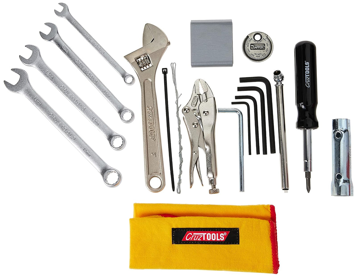 CruzTOOLS EKM1 EconoKIT M1 - Kit de Herramientas para Motocicleta métrica Japonesa, ATV, UTV