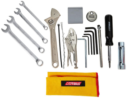 CruzTOOLS EKM1 EconoKIT M1 - Kit de Herramientas para Motocicleta métrica Japonesa, ATV, UTV